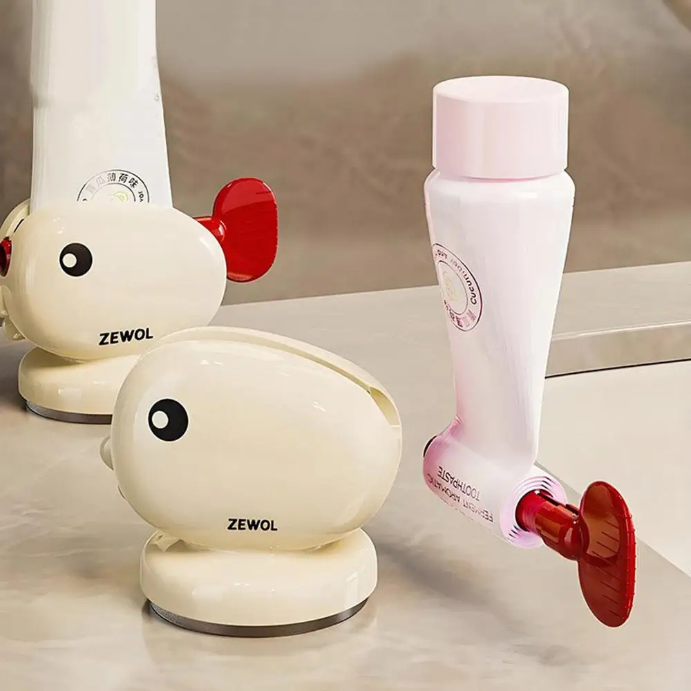 1pcs Whale Rolling Suction Cup Toothpaste Tube Squeezer Manual Squeezer Toothpaste Easy Portable Dispenser Bathroom Accessories 2