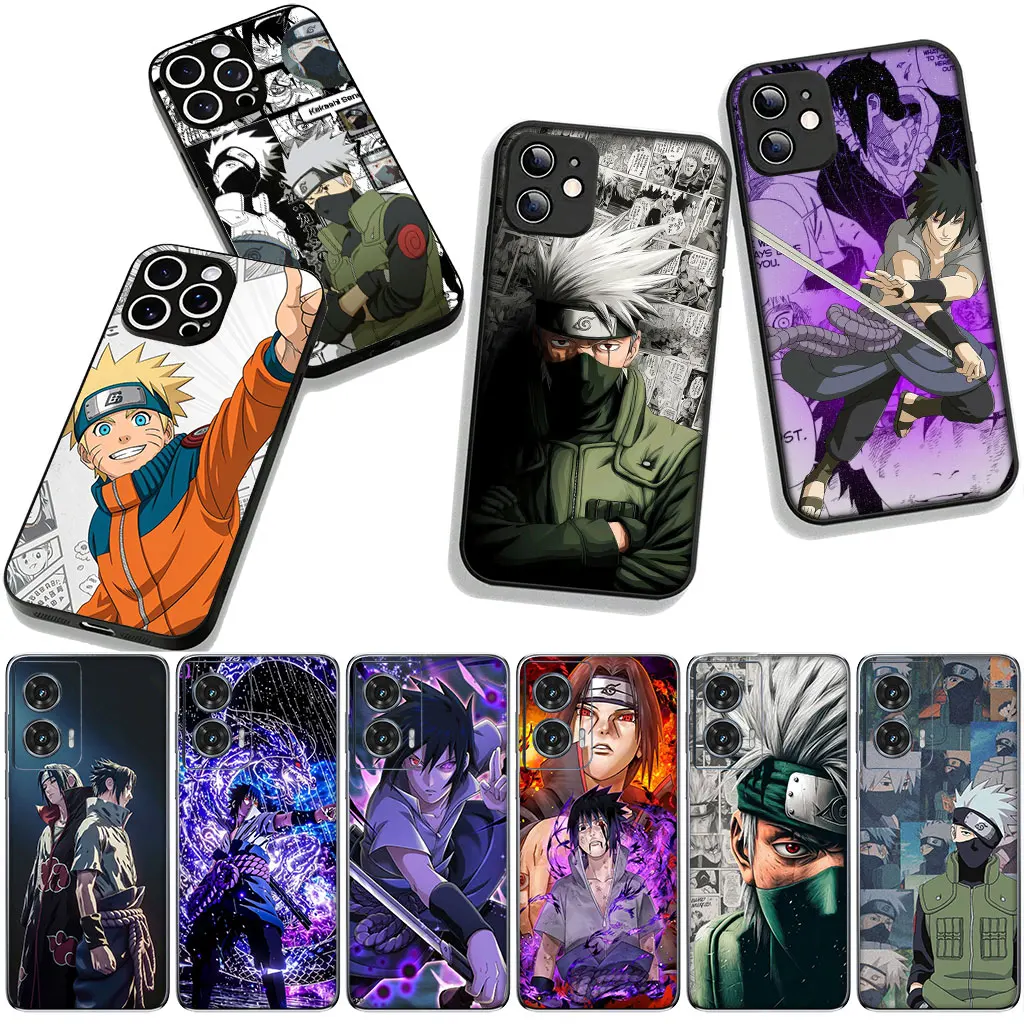 Kakashi, Naruto, Itachi, and Sasuke Decorative Phone Case