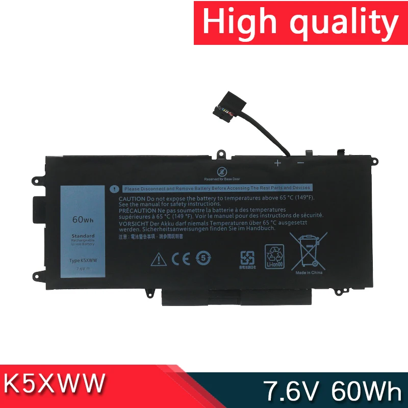 

Новый аккумулятор K5XWW для ноутбука DELL Latitude L3180 7,6 5289 7389 7390 серии 2 в 1 71TG4 725KY N18GG 6CYH6 P29S