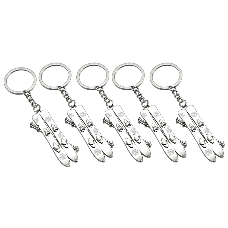 5 Pack Snowboarder Gift 3D Snowboard Keychain Snowboarding Keychain ...