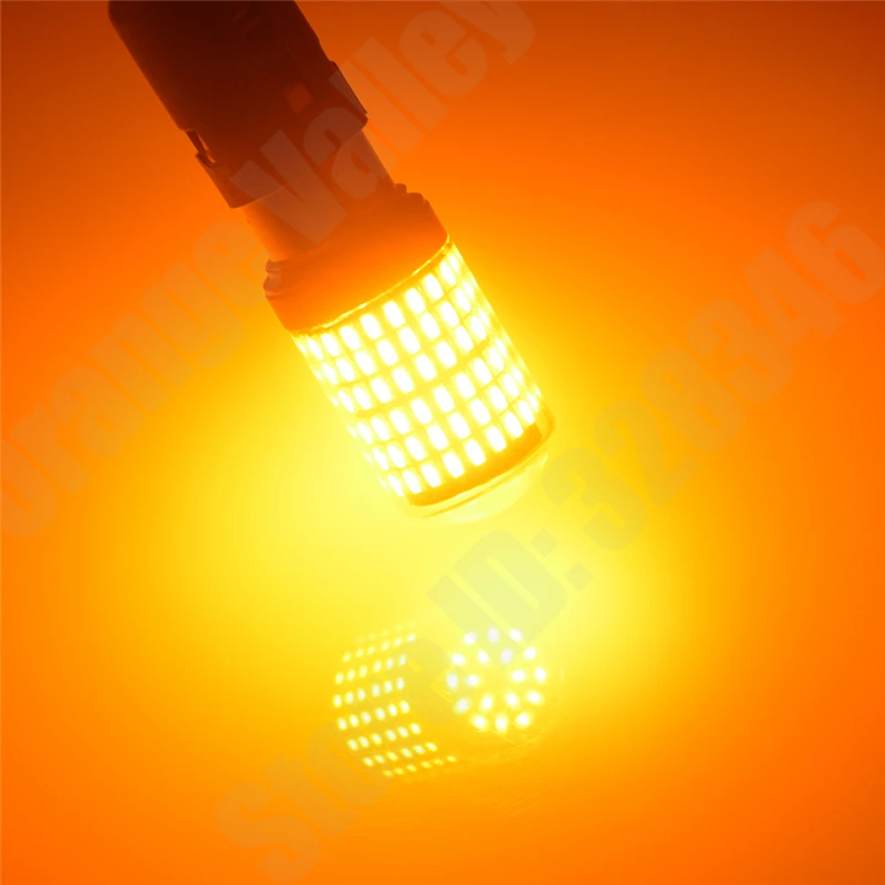 SMD �ڵ��� ���� ���̵� ǥ�õ�, ���� ���� ����, 3014 DC12V, BA15S P21W 1156 BAU15S T20 7440 144 LED, 50 ��