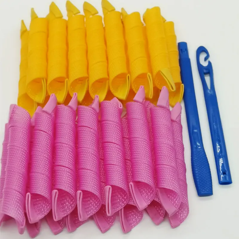 Heatless Curling Headband 12/10pcs No Heat Hair Curls Ribbon Hair Rollers Sleeping Soft Headband Curlers Styling Tools