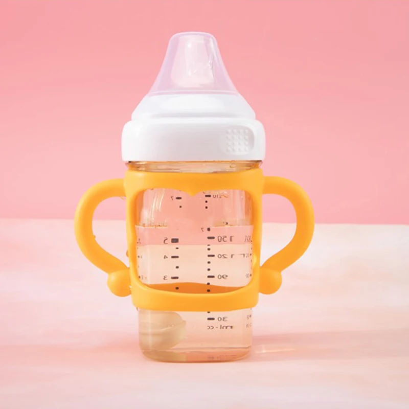 Baby Bottle Universal Handle Soft Silicone Bottle Grip Handle For Feeding