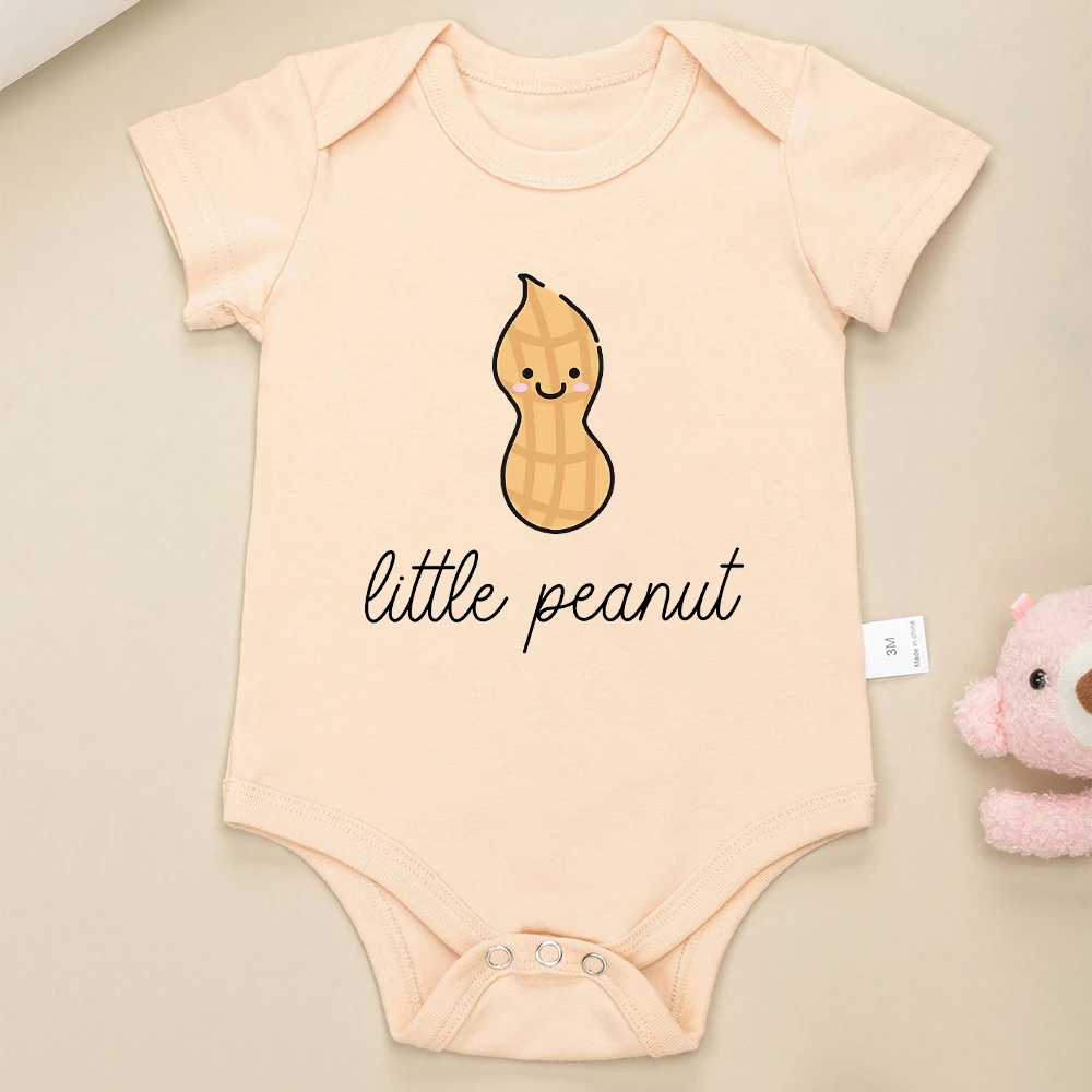 Little Peanut Baby Boy Bodysuit Cute Cartoon Newborn Clothes