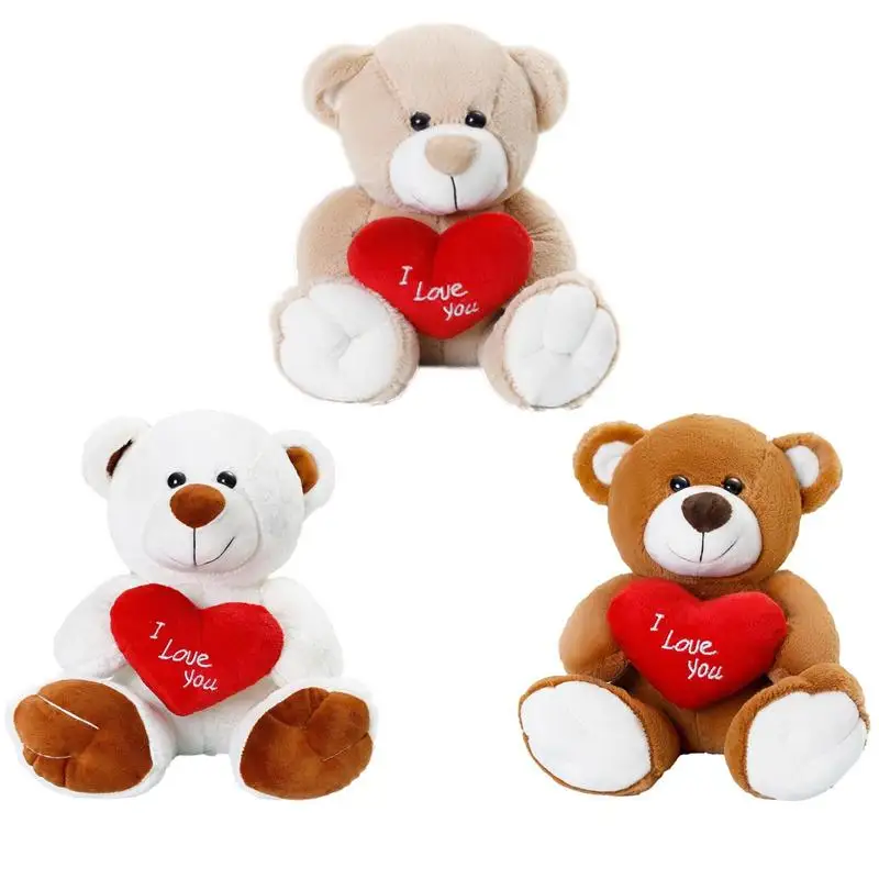 

25 см День Святого Валентина медведь LoveBear Мягкое Животное с сердцем смешное животное плюшевый подарок для подруги парня жены