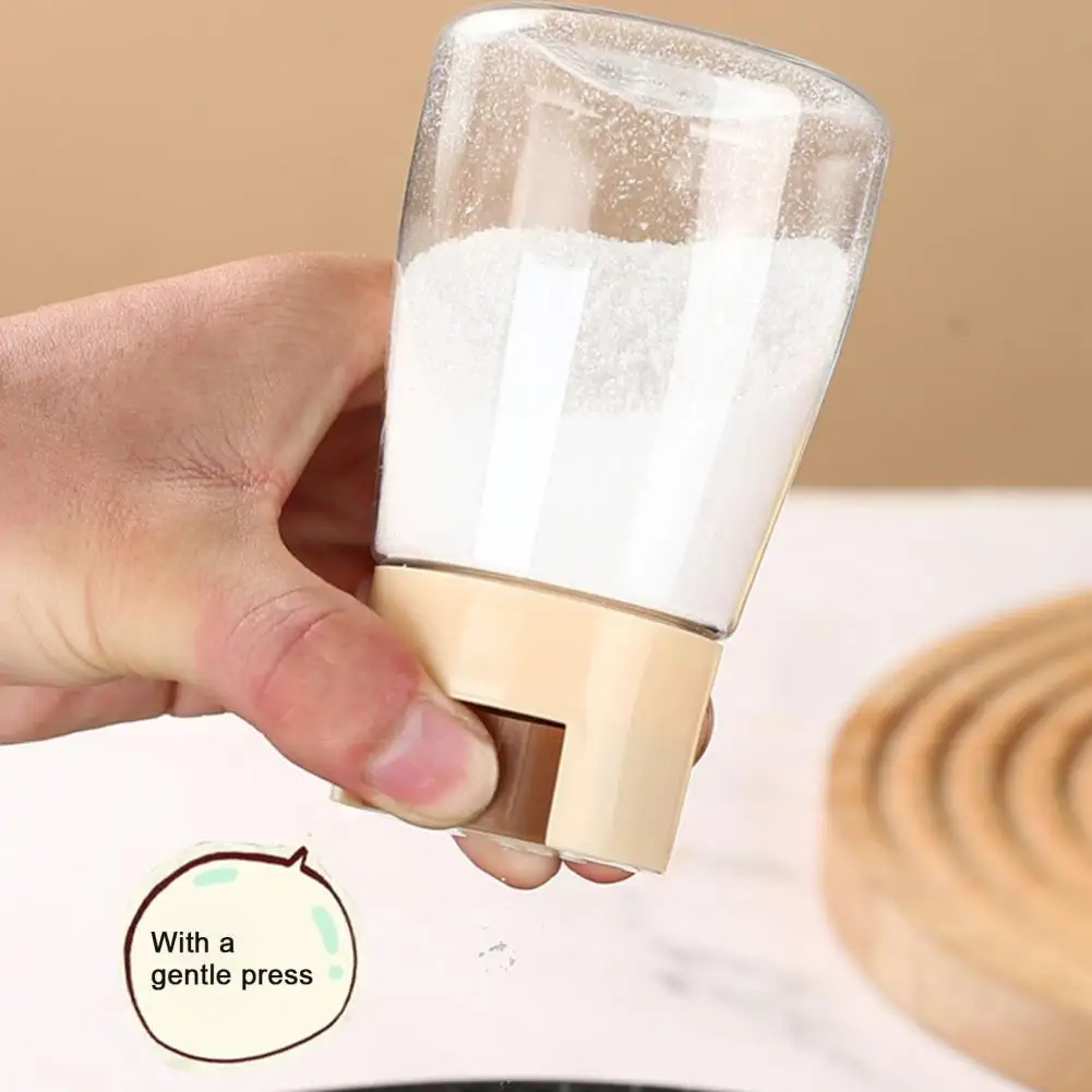 Salt Shaker Each Press 0.5g Healthy Daily Intake Pepper Spice Dispenser One-button Press Measuring Seasoning Bottle For Kitchen