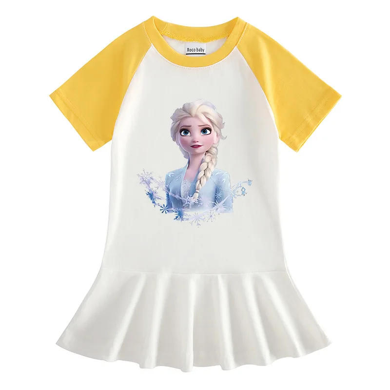 thumbnail image 1 of Disney-Conjunto de ropa de Elsa y Anna para niñas, traje de baño, Bikini de Frozen, regalos de fiesta, novedad de verano, 1 of 5