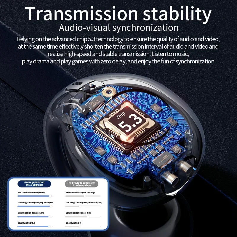T75 Sport Bone-Conduction Bluetooth 5.3 Earphones HiFi Sound Wireless Headphones Earclip Waterproof Open Ear Headset Earring 5