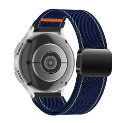 Nylon Loop Magnetic Strap Band, 20mm & 22mm, - 22mm watch straps (03 midnight)