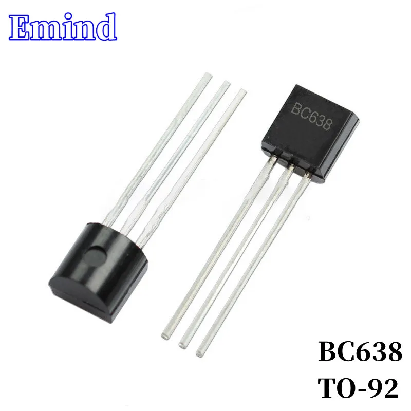 

300/500/1000/2000/3000Pcs BC638 DIP Transistor TO-92 PNP Type 60V/1.5A Bipolar Amplifier Transistor