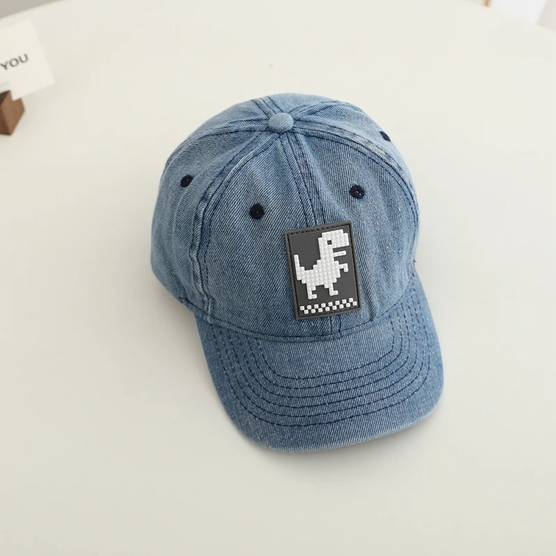 Summer school baby boys baseball cartoon dinosaurs children outdoor kids caps For 2-8Years Adjustable sports hats Cotton
