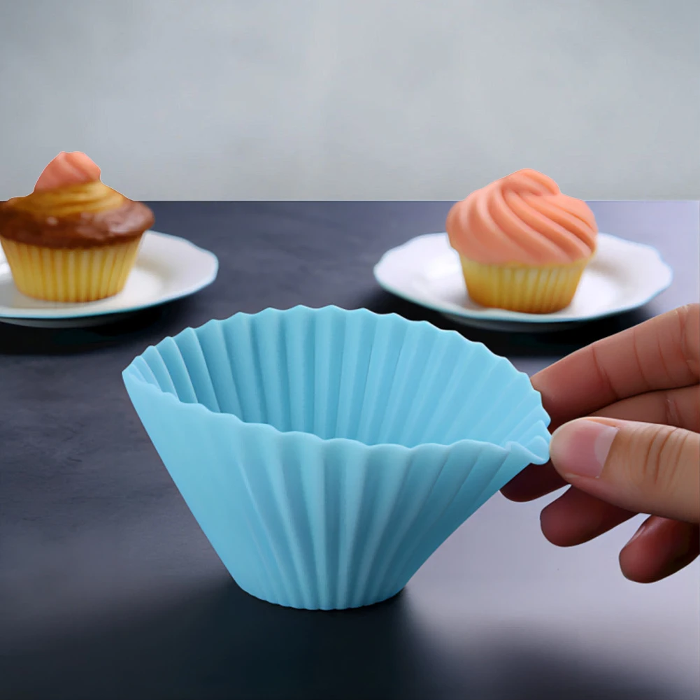 Reusable Silicone Baking Cup Muffin Mold for Kitchen Bakery