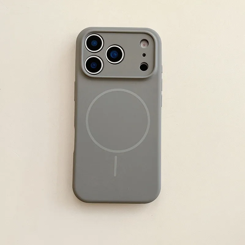 ตัวเลือกสินค้า เคสซิลิโคนเหลวสีส้มสำหรับ iPhone 17 Pro Max พร้อมชาร์จ Magsafe