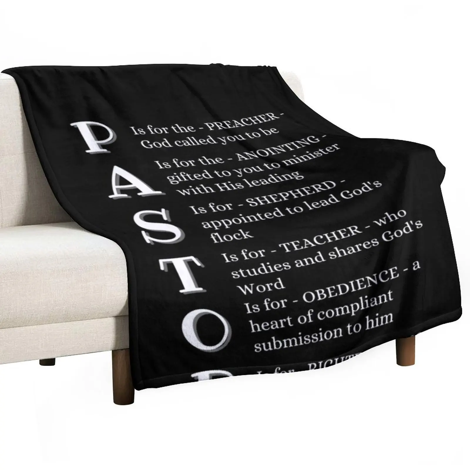 

Pastor Definition Throw Blanket Picnic Blanket Large Blanket