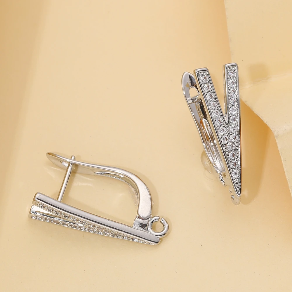 Juya 4 teile/los diy grundlegende Verschluss ballen Ohr draht befestigungen Ohrring haken Zubehör für DIY Luxus Frauen Charms Ohrring herstellung – Detail 11