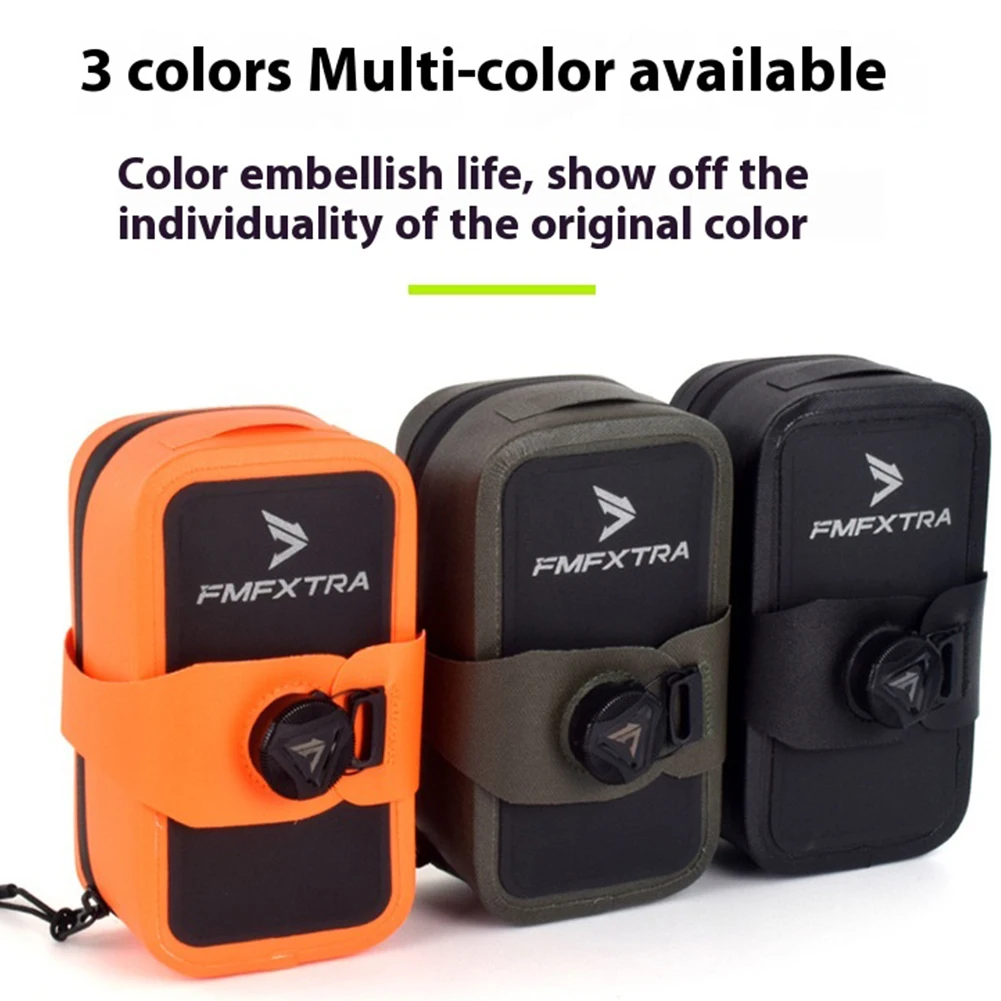 Bicycle Under Seat Bag Bike Strap-On Saddle Bag Knob Lock Cycling Seat Pack Portable 0.5L Bike Bag Cycling Accessories