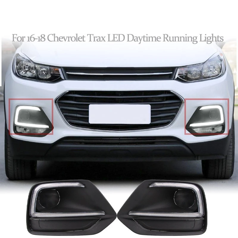

Suitable For The Modification Of The Daytime Running Lights Of The Chevrolet Chuangku Dual Color Turning Yellow Fog Lamp Assemb