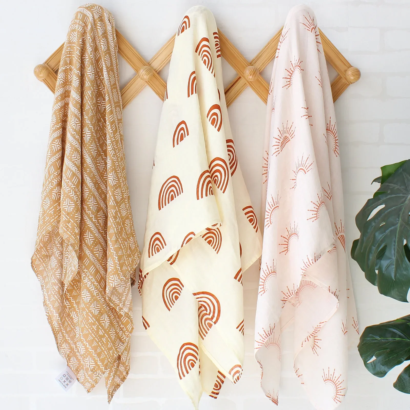 120cm Muslin Bamboo Cotton Towels Baby Blankets Newborn Swaddle wrap Scarf bath Towel Handkerchief Feeding Face Washcloth Wipe 4