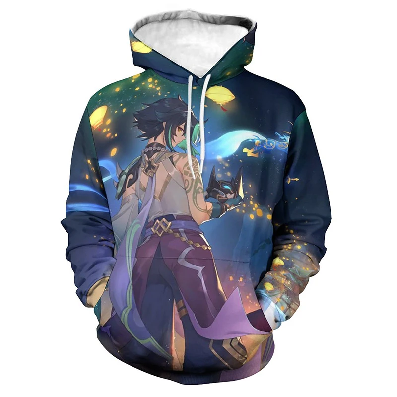 

Genshin Impact Game 3D Print Harajuku Hoodies Men Women Children Streetwear Clothing Fashion Cool Printed Swearshirts