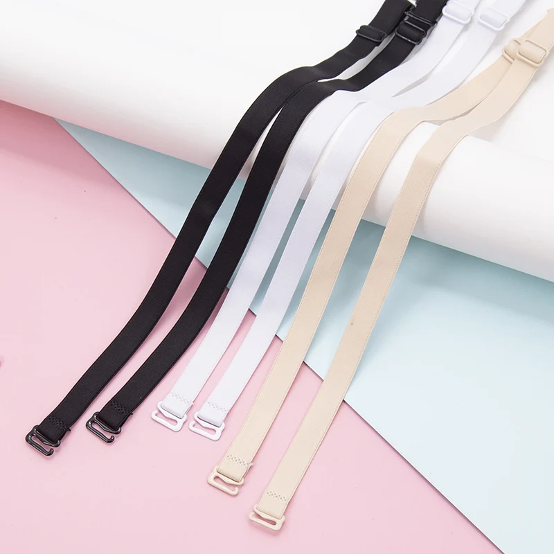 Enhanced Product Title:   
Invisible Push-Up Bra with Slip-Resistant Double Shoulder Straps - Black & White