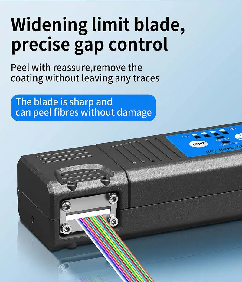 AUA-M8 Fiber Thermal Stripper Pliers Heated Optical Wire Stripping Slitter Ribbo