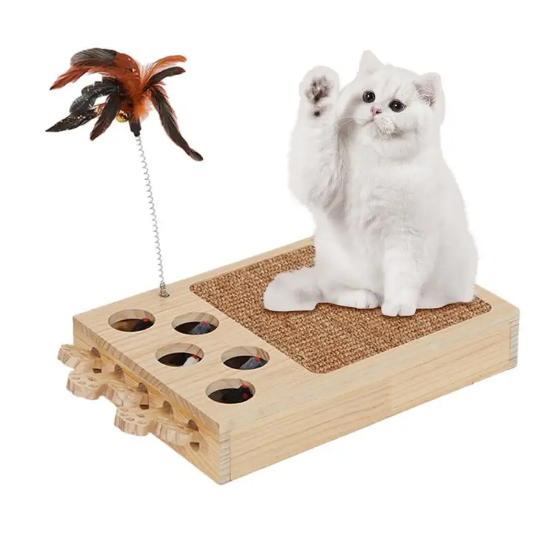 

Scratch Pads For Cats Soft Cat Scratching Board Interactive Fashionable Cat Playing Supplies 2 In 1 Funny Cat Toys With Whack