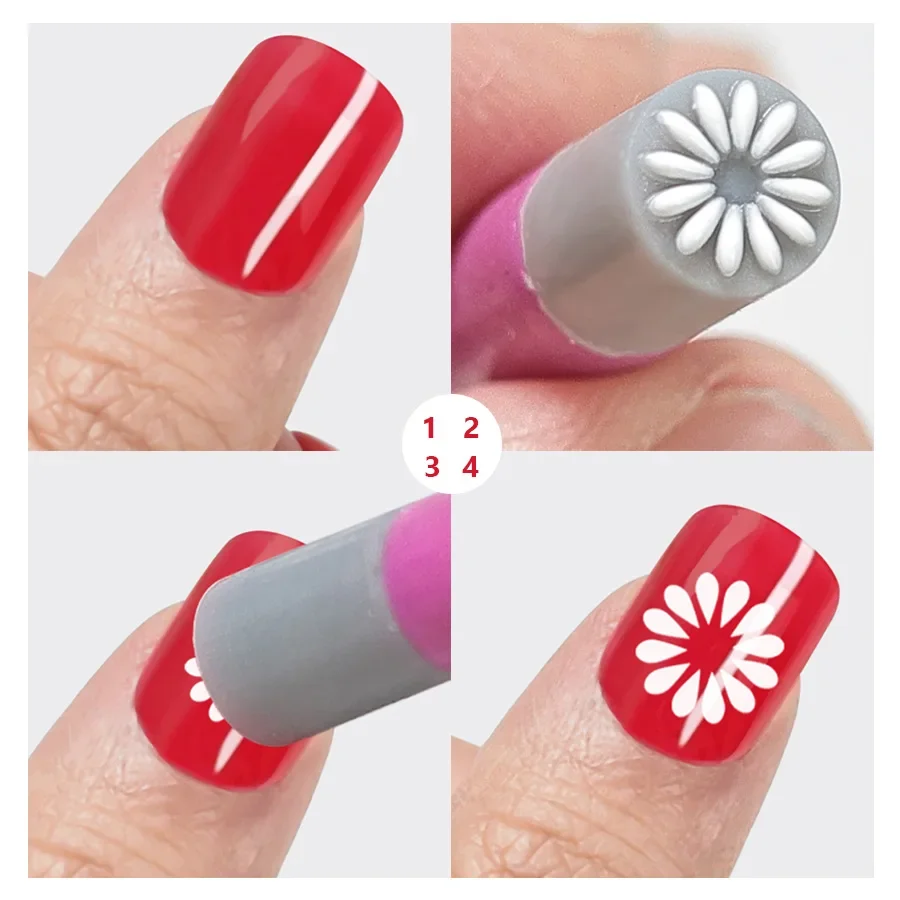 Nail Art Stamp Pen Set 4Pcs/6Pcs Stamper Floral Butterfly Designs Patterns