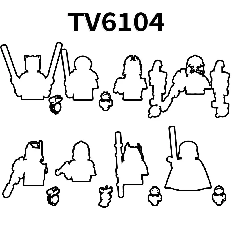 

TV6104 Action Figures Building Blocks Bricks Toys Christmas Gift TV8023 TV8024 TV8025 TV8026 TV8027 TV8028 TV8029 TV8030