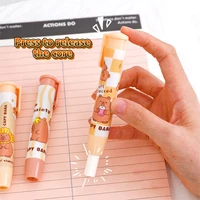 Random 1pc Kawaii Capybara Press The Eraser Clean Mess Free Cartoon Stationary Office Student Rubber Eraser Gift School Supplies 2