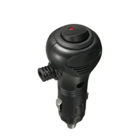 1Pc Universal Black ABS Auto Cigarette Lighter Socket Plug DC 12V 10A Charger Connector LED on-Off Switch Car Accessories 2