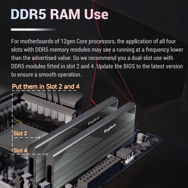 kingbank DDR5-6800 CL34 24GBx2 48GB