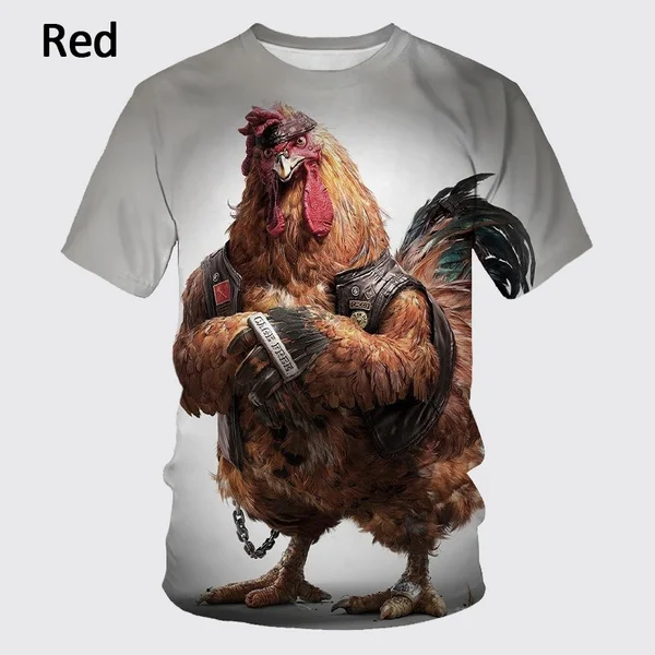 

2023 New Men's Round Neck Short Sleeve T-Shirt Top 3D Printing