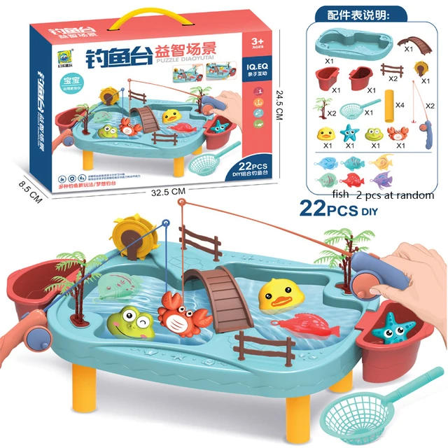 Children Fishing Toy Set Circulation Fishing Platform Early