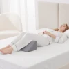 Memory Foam Wedge Pillow For Side Sleepers - Post-Surgery Recovery, Back Pain Relief, Pregnancy Support, Bedding Accessory With 6