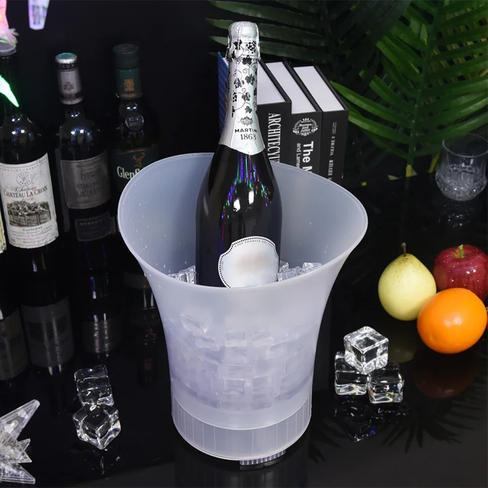 7L Large Capacity Champagne Beer LED Ice Buckets Wine Beer Ice Buckets With Bluetooth Speaker Drink Container For Home Bar