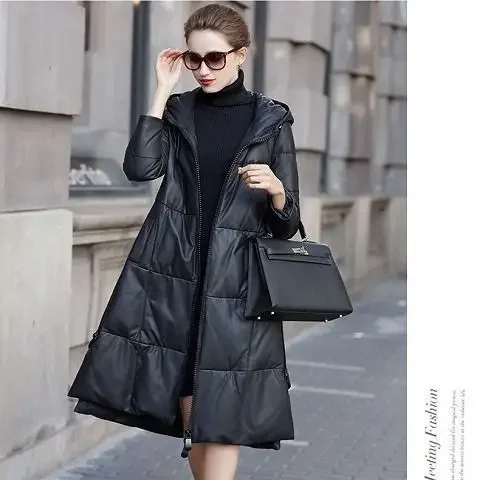 2023 New Spring Autumn Women Parkas Thin Cotton Padded Jacket Female Long Windproof Stylish Hooded Coat Quilted Outerwear Q76 - AliExpress