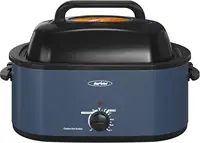 28lb 24-Quart Roaster Oven, Electric Roaster Oven with Viewing Lid, Turkey Roaster with Unique Defrost/Warm Function, La 1