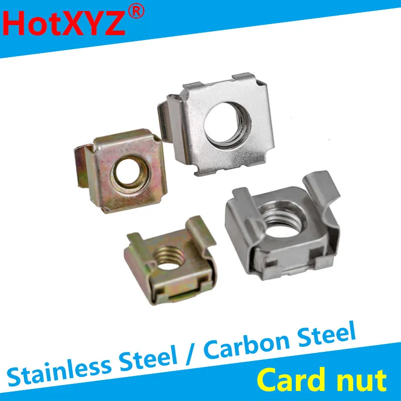 

Spot High Quality Environmental Protection Electroplating Cabinet Case Nut Floating Nut CNcard Nut M4M5M6M8 10Pcs