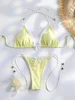 Sexy Triangle Mini Bikini Sets Micro Thongs Swimsuit Women Bathing Suit Biquini Bandage Beachwear Print Swimwear Thong Bikini