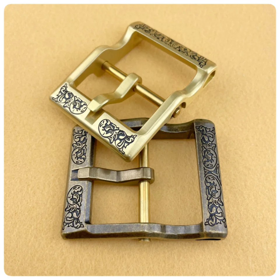 Luxury Solid Brass Belt Buckle for Men's DIY Leather Crafts