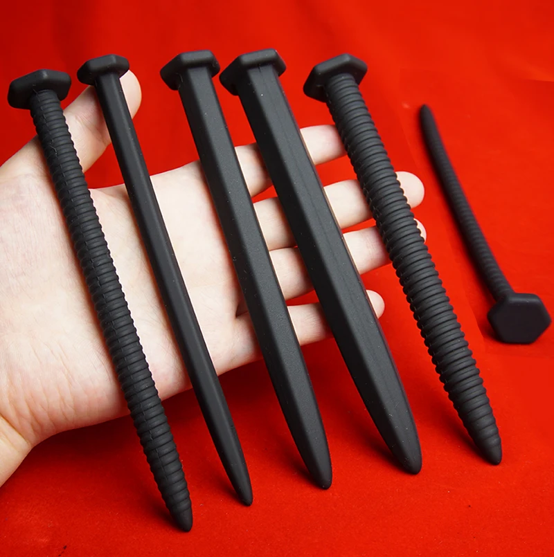 Urethral Sound Dilation Silicone Dilator Uretre Penisplug Penis Plug Men's Catheters Sounding Nail & Screw Masturbation Sex Toys penis sex toys