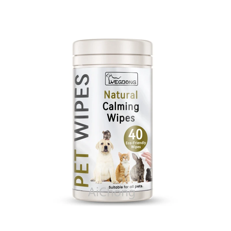 

Натуральные успокаивающие салфетки для собак и кошек-мягкая очистка воска для ушей, клещей ушей и пятен под глазами, принадлежности для очистки домашних животных