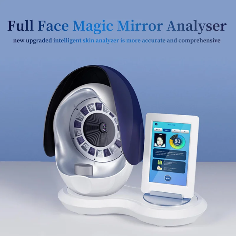 3D Magic Mirror Skin Analyzer AI Facial Scanner Acne Diagnosis 12M Pixel High Definition Professional Beauty Salon Instrument