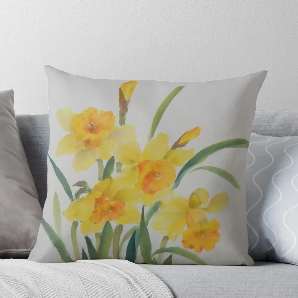 

Daffodil's Throw Pillow pillowcases for sofa cushions Custom Cushion Photo