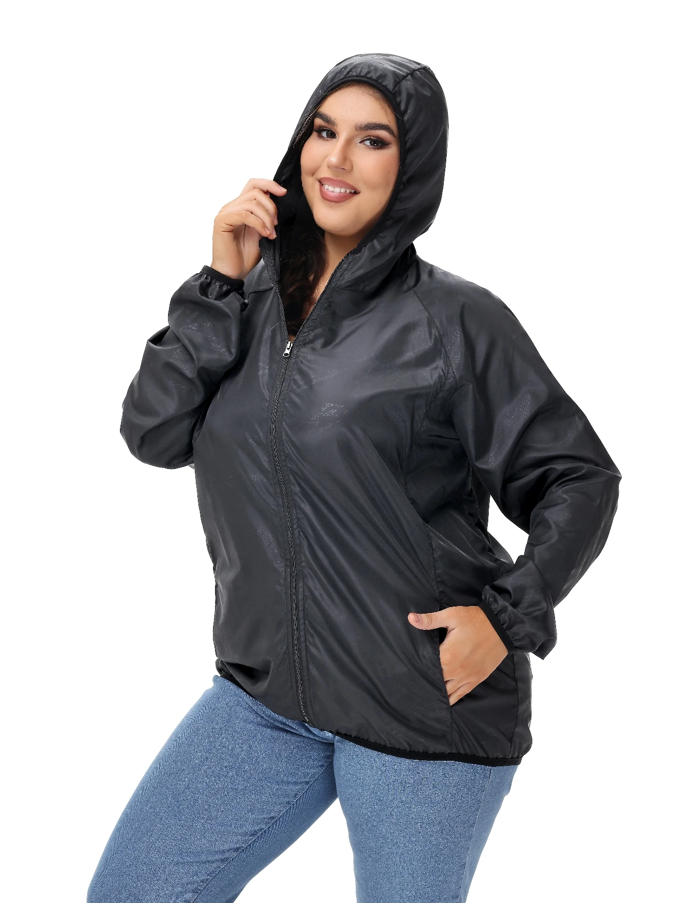 Jacket Womens Plus Size Breathable Rain Jacket Windbreaker Jacket