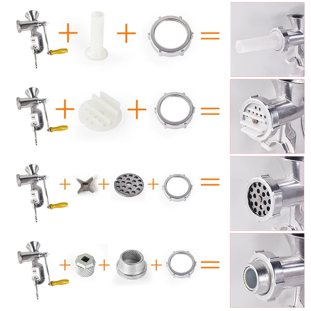 Kézi Húsdaráló És Kolbász Tészta Edények Készítésű Eszközök Készítése Mincer Crank Otthoni Konyhai Főzési - Image 2