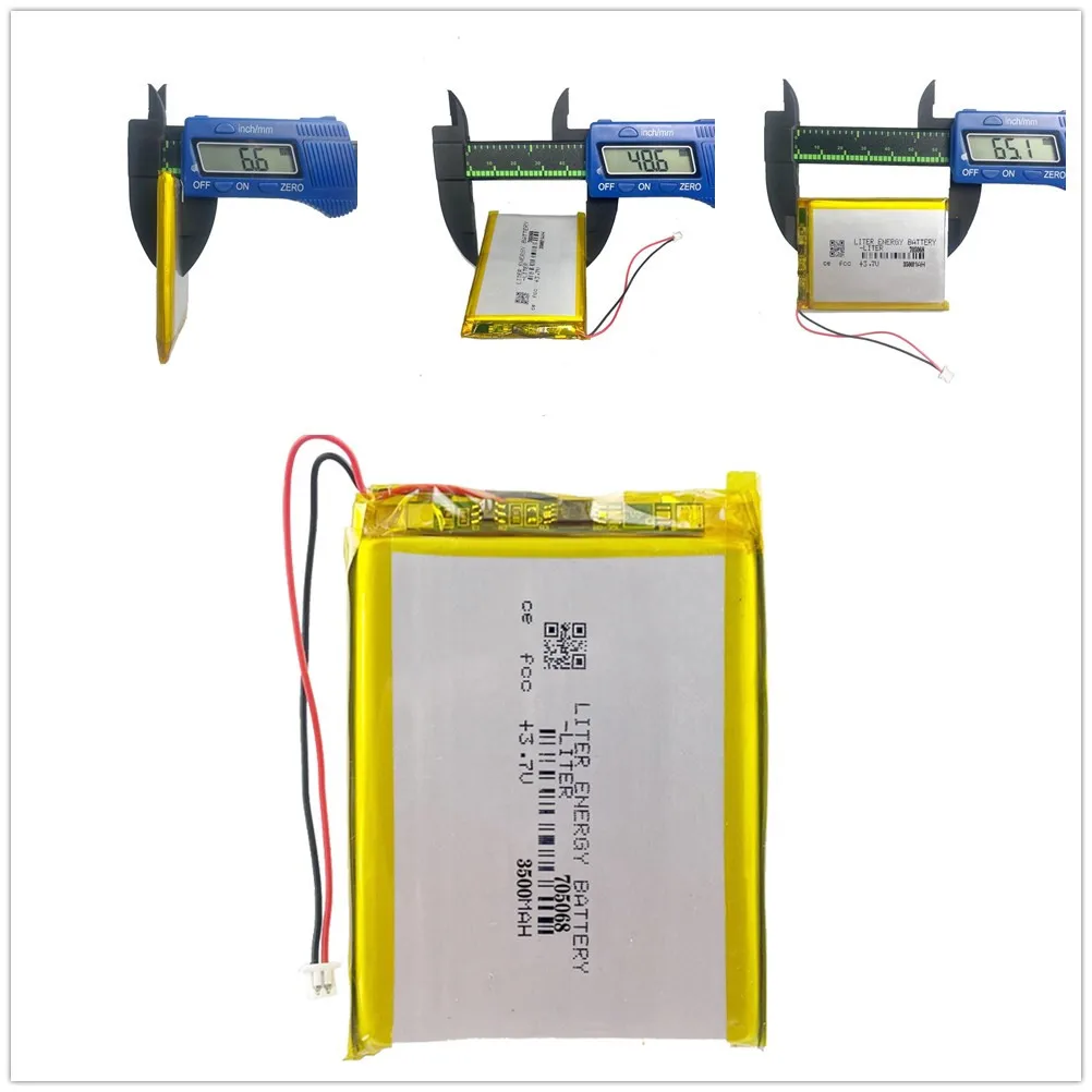 Rechargeable Battery 715263 3.7v 3500mah 705068 Lithium Polymer Battery 2800mah 605065 With Board For RG35XX R36S Pda Tablet Pcs Digital Products