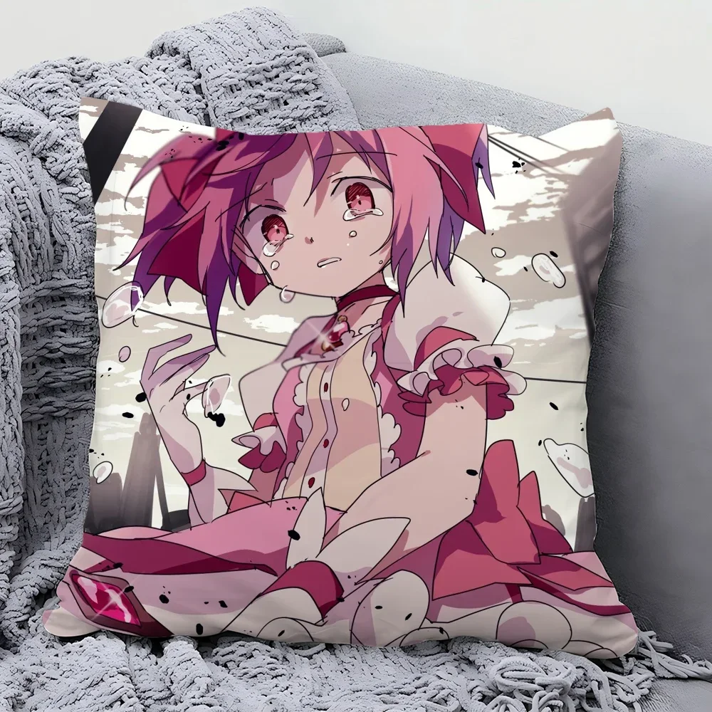 1pc Puella Magi Madoka Magica Anime Pillow Case Square Pillow Bedroom Sofa Leisure Comfort Car Living Room Home Decoration 40X40 5