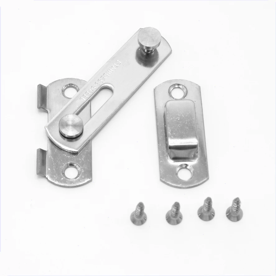 1Pc Stainless Steel Hasp Latch Lock for Sliding Door Window Cabinet Fitting For Home Security Door Hardware Accessories Cheapest