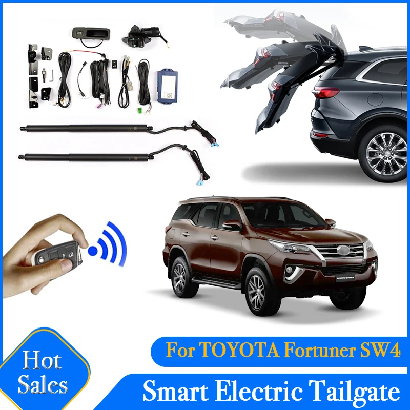 

Открытие багажника автомобиля, электрическая всасывающая задняя дверь, интеллектуальная подъемная стойка багажника для Toyota Fortuner SW4 AN150 AN160 2015 ~ 2024